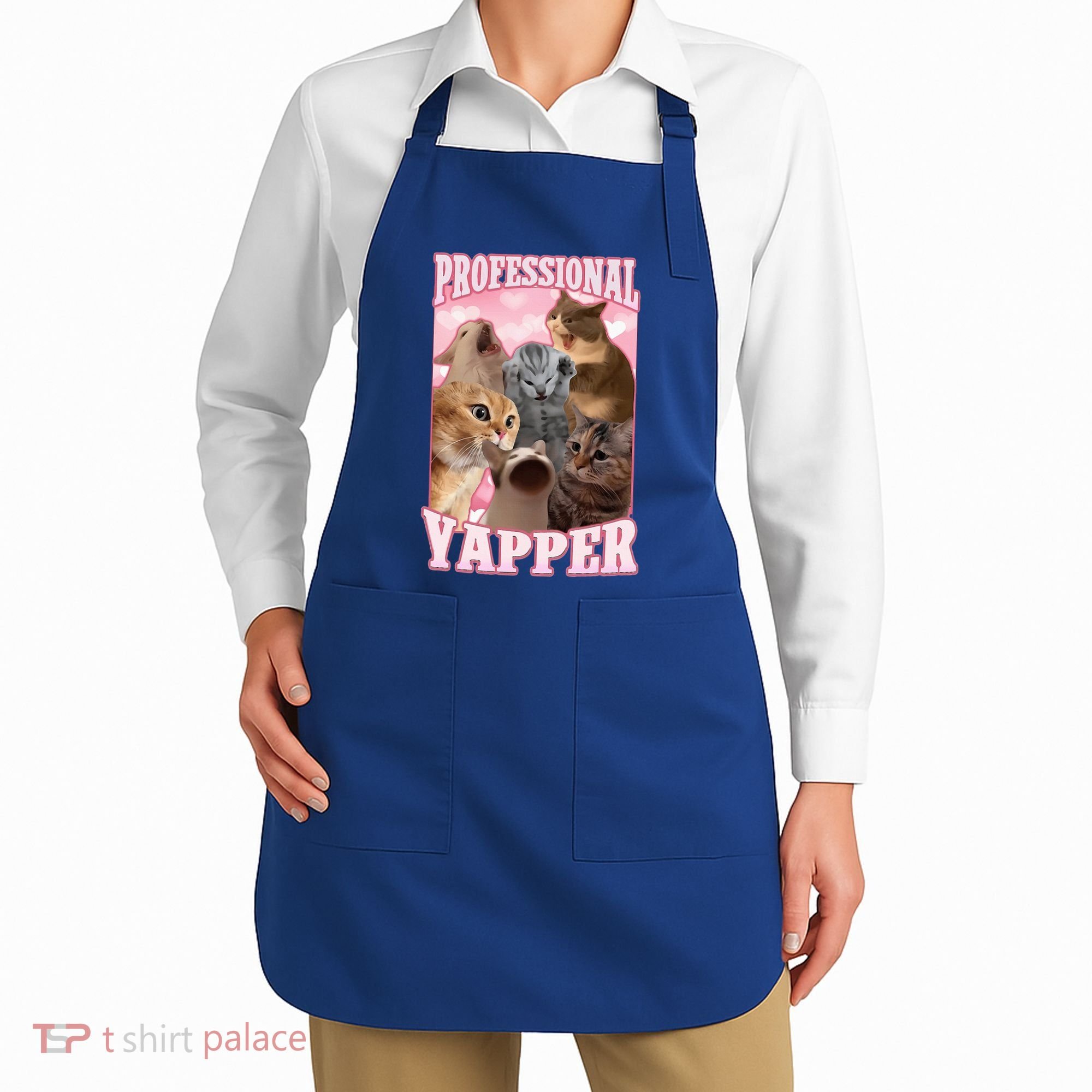 Professional Yapper Cat Meme Goofy Ahh Ironic Cat Apron