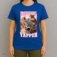 Professional Yapper Cat Meme Goofy Ahh Ironic Cat T-Shirt thumb 4