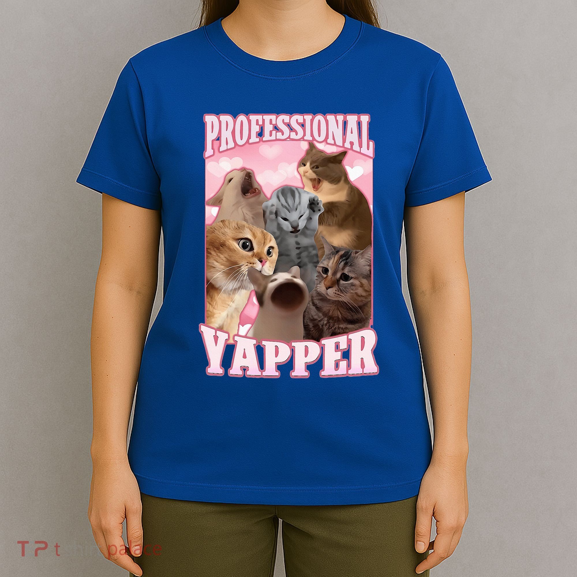 Professional Yapper Cat Meme Goofy Ahh Ironic Cat T-Shirt