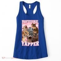 Professional Yapper Cat Meme Goofy Ahh Ironic Cat Women's Tank Top thumb 0