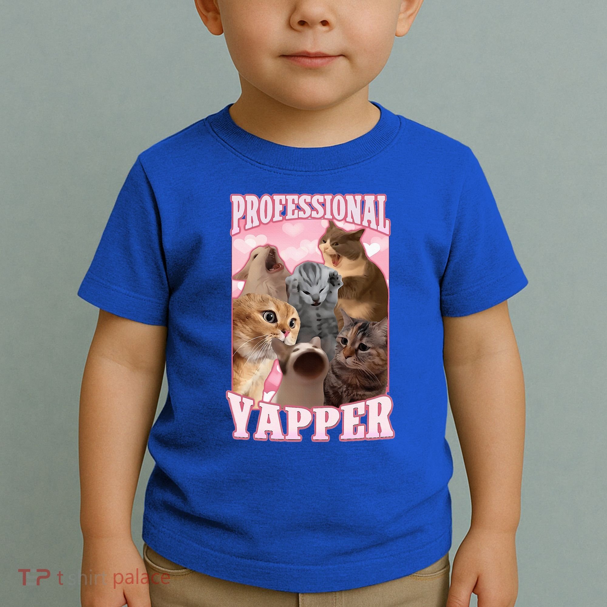 Professional Yapper Cat Meme Goofy Ahh Ironic Cat Toddler T-Shirt