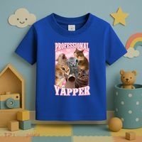 Professional Yapper Cat Meme Goofy Ahh Ironic Cat Toddler T-Shirt thumb 3