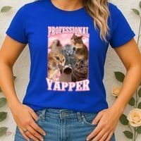 Professional Yapper Cat Meme Goofy Ahh Ironic Cat Women's T-Shirt thumb 2