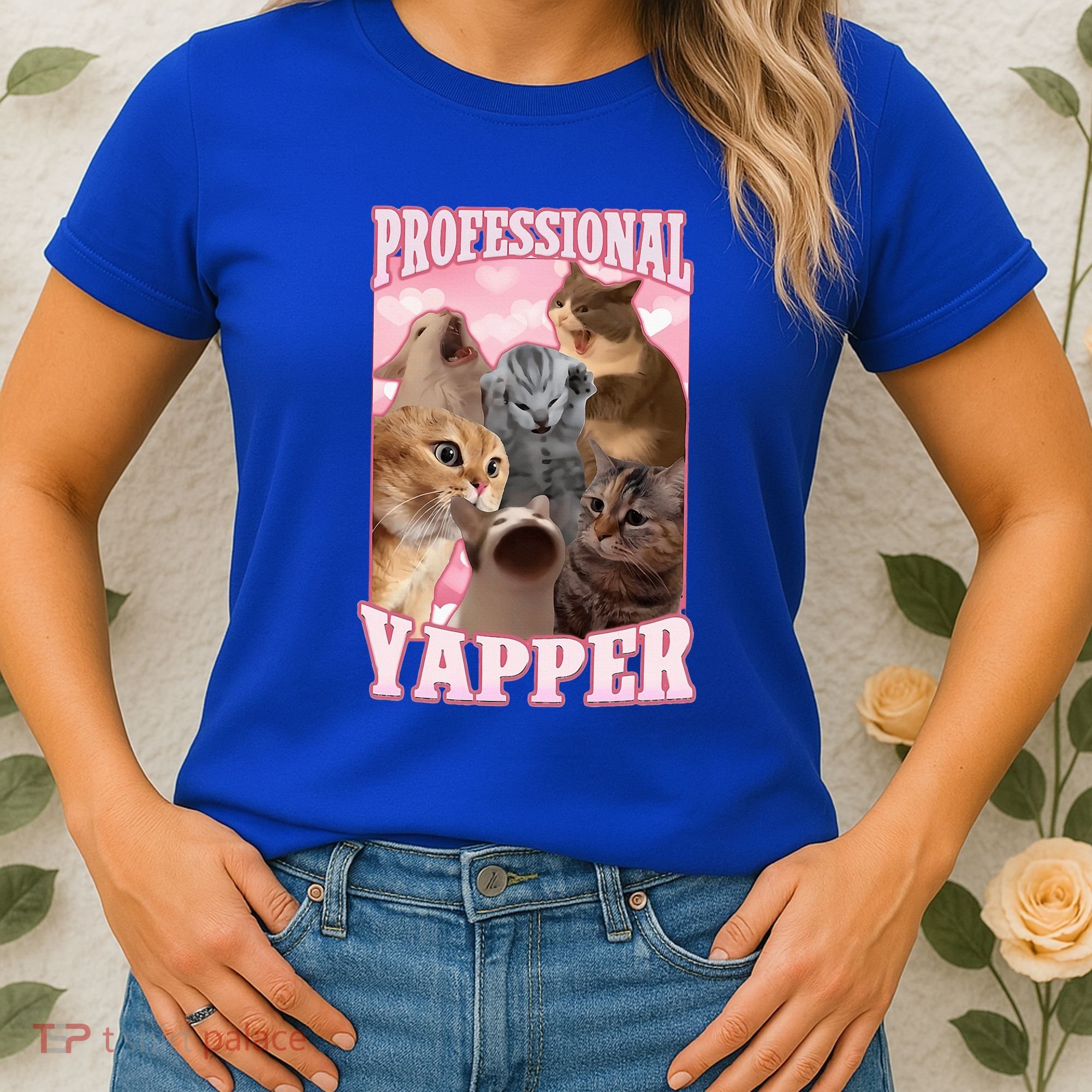 Professional Yapper Cat Meme Goofy Ahh Ironic Cat Women's T-Shirt