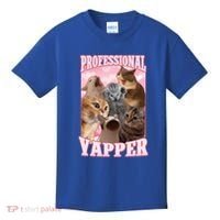 Professional Yapper Cat Meme Goofy Ahh Ironic Cat Kids T-Shirt thumb 0