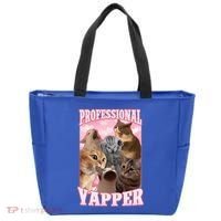 Professional Yapper Cat Meme Goofy Ahh Ironic Cat Tote Bag thumb 0