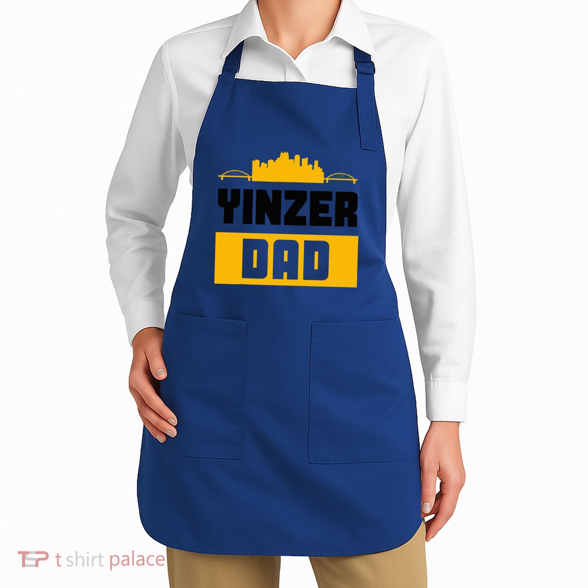 Pittsburgh Yinzer Dad Steel City 412 Home Apron