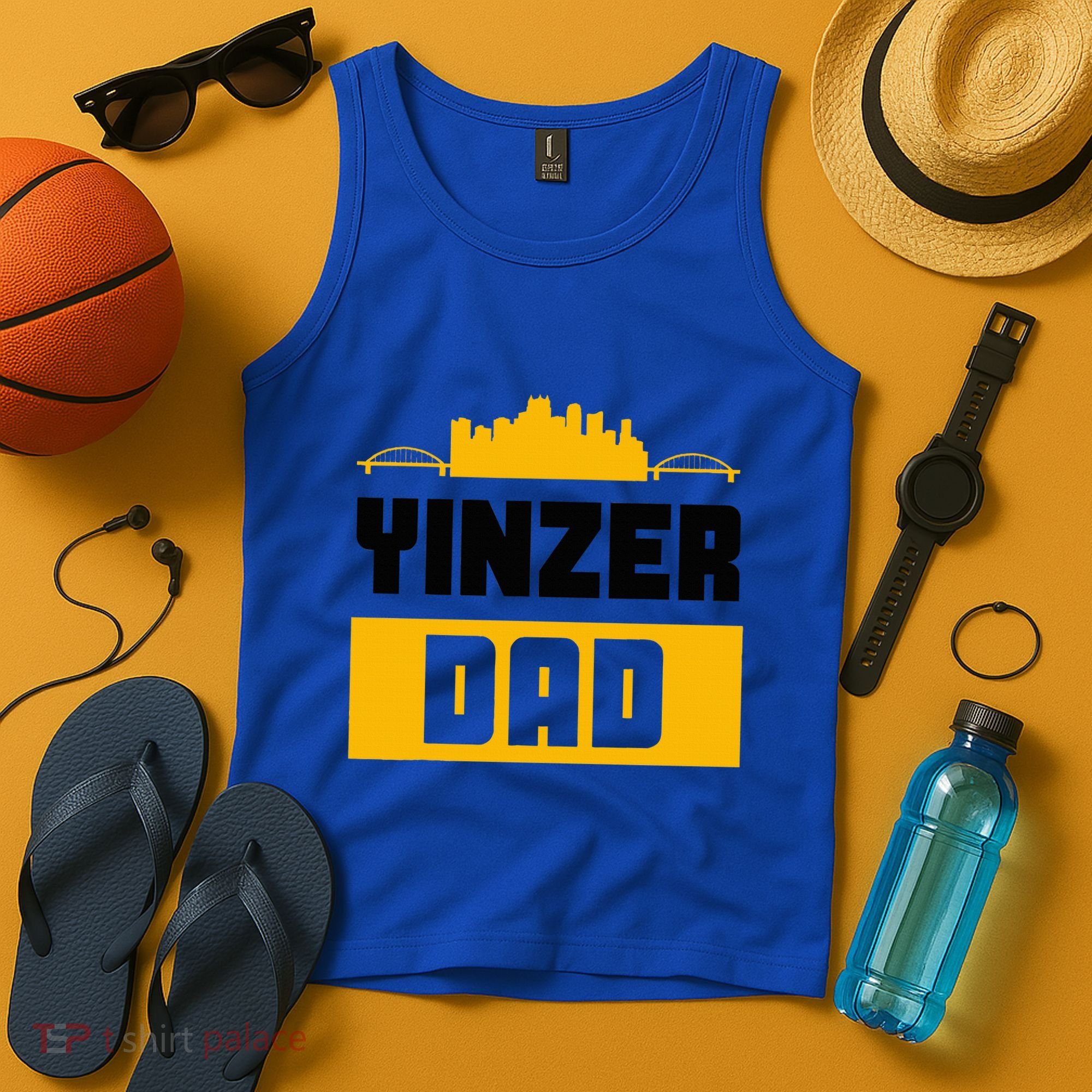 Pittsburgh Yinzer Dad Steel City 412 Home Tank Top