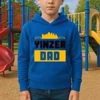 Pittsburgh Yinzer Dad Steel City 412 Home Kids Hoodie thumb 2