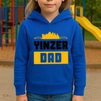 Pittsburgh Yinzer Dad Steel City 412 Home Kids Hoodie thumb 3