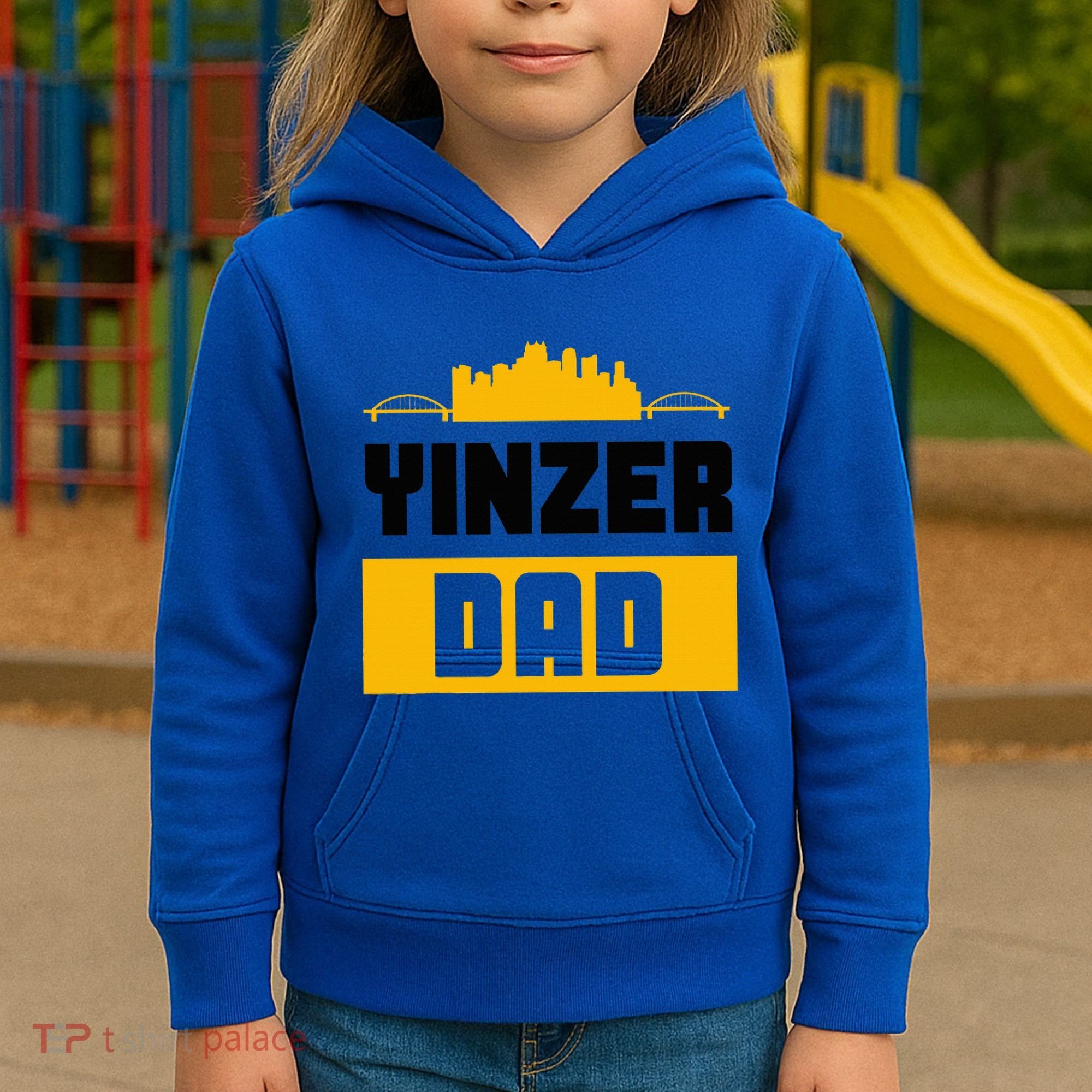 Pittsburgh Yinzer Dad Steel City 412 Home Kids Hoodie