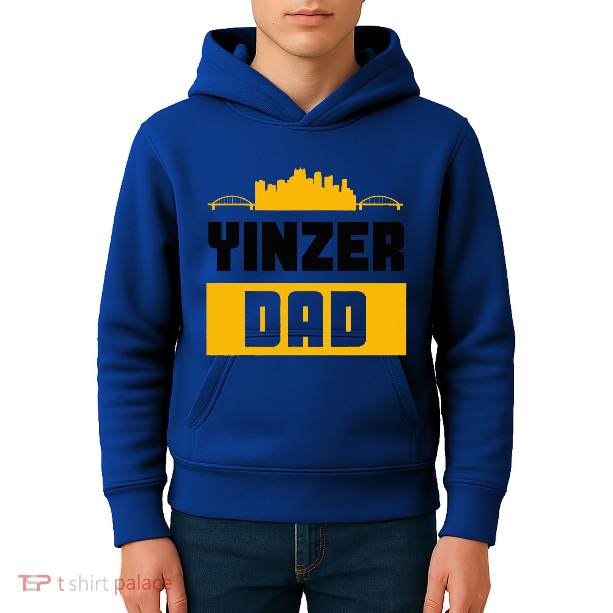 Pittsburgh Yinzer Dad Steel City 412 Home Kids Hoodie