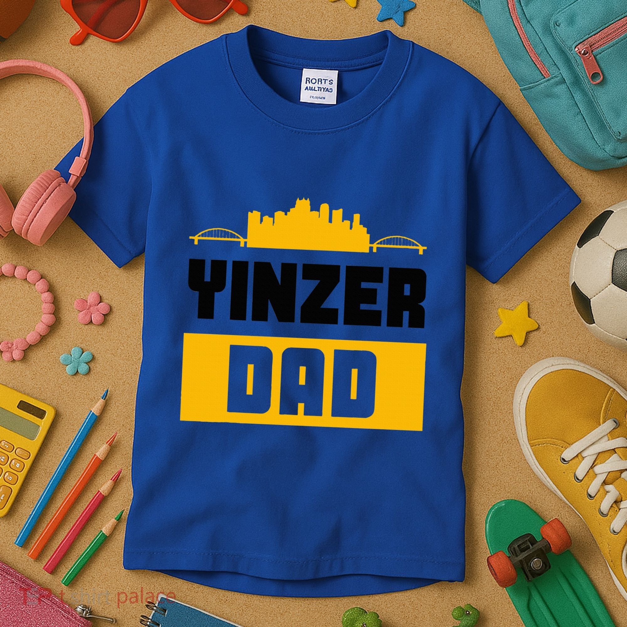 Pittsburgh Yinzer Dad Steel City 412 Home Kids T-Shirt
