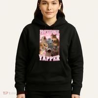 Professional Yapper Funny Cat Meme Goofy Ahh Ironic Cat Hoodie thumb 5