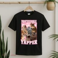 Professional Yapper Funny Cat Meme Goofy Ahh Ironic Cat T-Shirt thumb 2