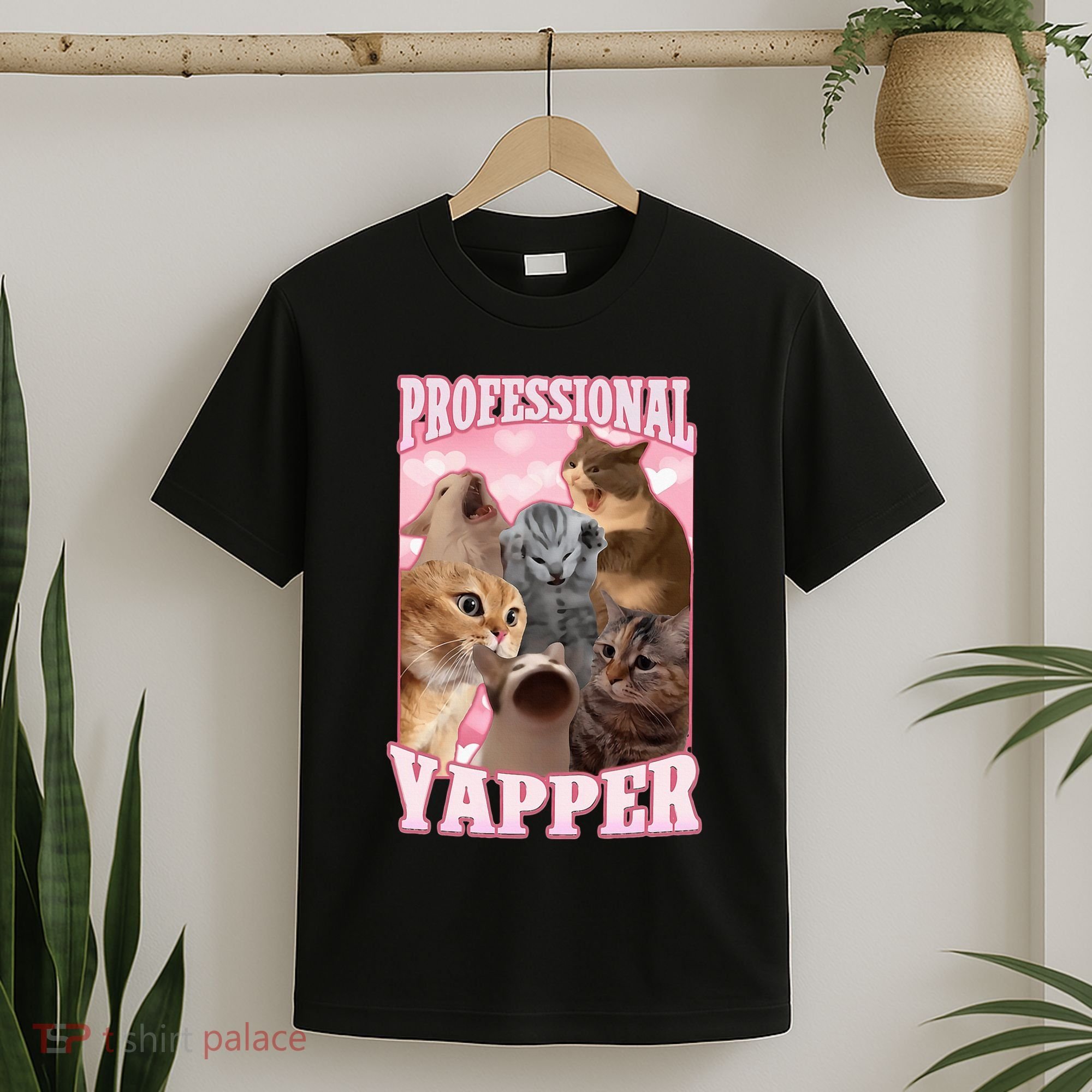 Professional Yapper Funny Cat Meme Goofy Ahh Ironic Cat T-Shirt