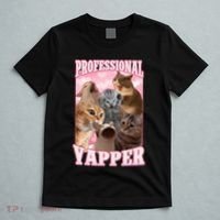 Professional Yapper Funny Cat Meme Goofy Ahh Ironic Cat T-Shirt thumb 5