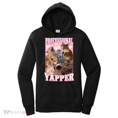 Professional Yapper Funny Cat Meme Goofy Ahh Ironic Cat Women's Hoodie