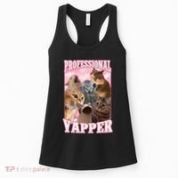 Professional Yapper Funny Cat Meme Goofy Ahh Ironic Cat Women's Tank Top thumb 0