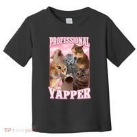 Professional Yapper Funny Cat Meme Goofy Ahh Ironic Cat Toddler T-Shirt thumb 0