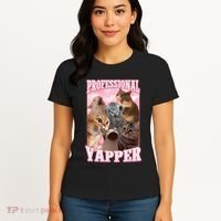 Professional Yapper Funny Cat Meme Goofy Ahh Ironic Cat Women's T-Shirt thumb 4