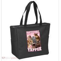 Professional Yapper Funny Cat Meme Goofy Ahh Ironic Cat Tote Bag thumb 2