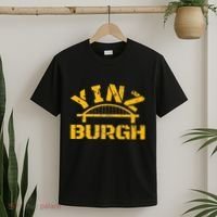 Pittsburgh Yinz Funny Bridge Pennsylvania 412 Steel City T-Shirt thumb 2