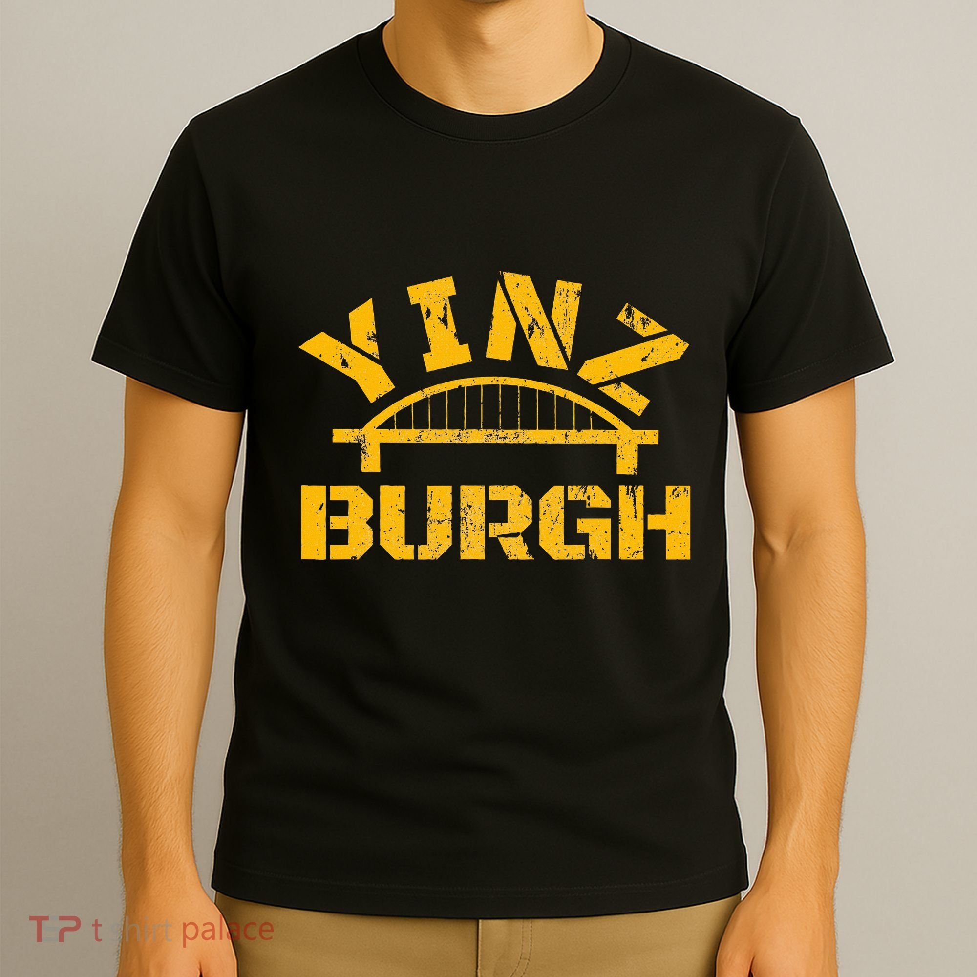 Pittsburgh Yinz Funny Bridge Pennsylvania 412 Steel City T-Shirt