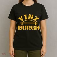 Pittsburgh Yinz Funny Bridge Pennsylvania 412 Steel City T-Shirt thumb 4