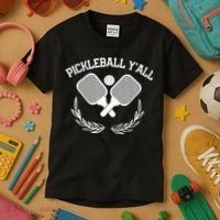 PICKLEBALL Y'ALL FUNNY Kids T-Shirt thumb 3