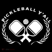 PICKLEBALL Y'ALL Funny Paddle Ball Pickle Meme Women's Hoodie thumb 2