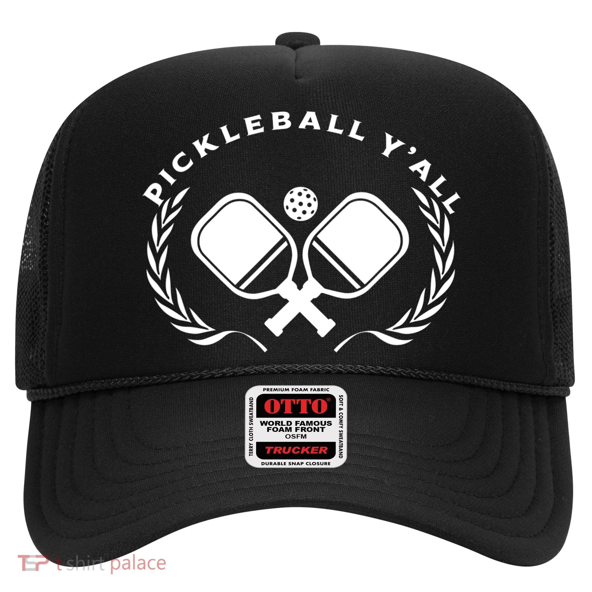 PICKLEBALL Y'ALL Funny Paddle Ball Pickle Meme Hat