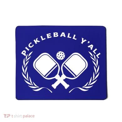 PICKLEBALL Y'ALL Funny Paddle Ball Pickle Meme Mousepad