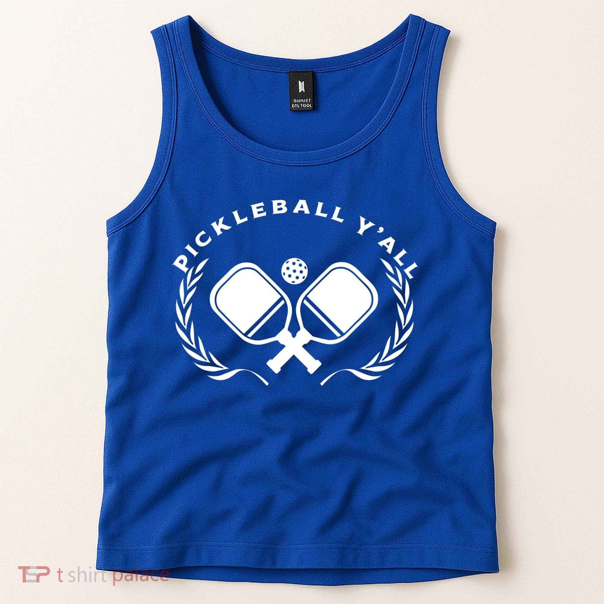 PICKLEBALL Y'ALL Funny Paddle Ball Pickle Meme Tank Top