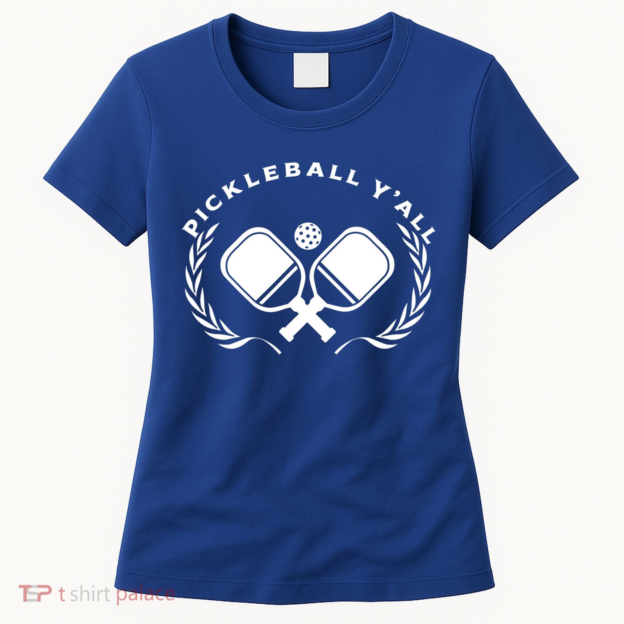 PICKLEBALL Y'ALL Funny Paddle Ball Pickle Meme Women's T-Shirt