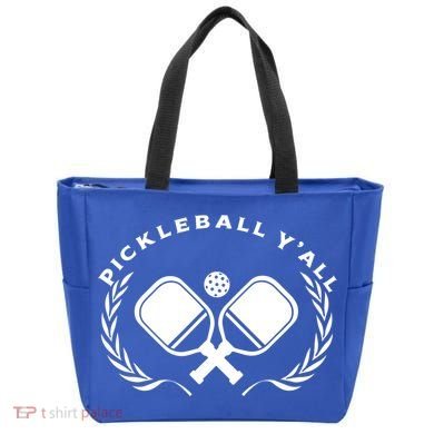 PICKLEBALL Y'ALL Funny Paddle Ball Pickle Meme Tote Bag