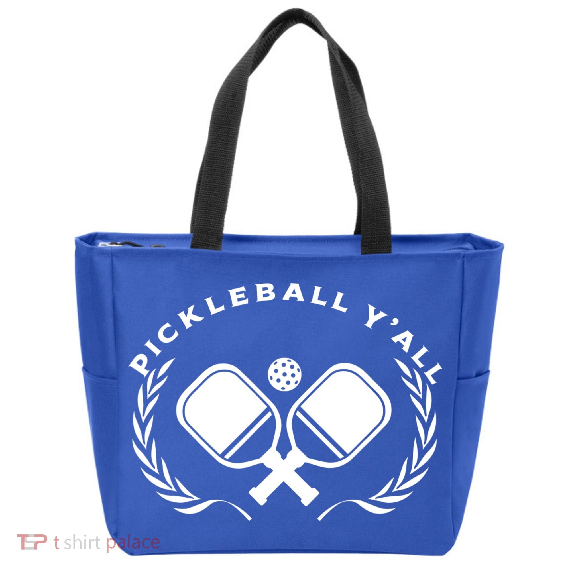 PICKLEBALL Y'ALL Funny Paddle Ball Pickle Meme Tote Bag