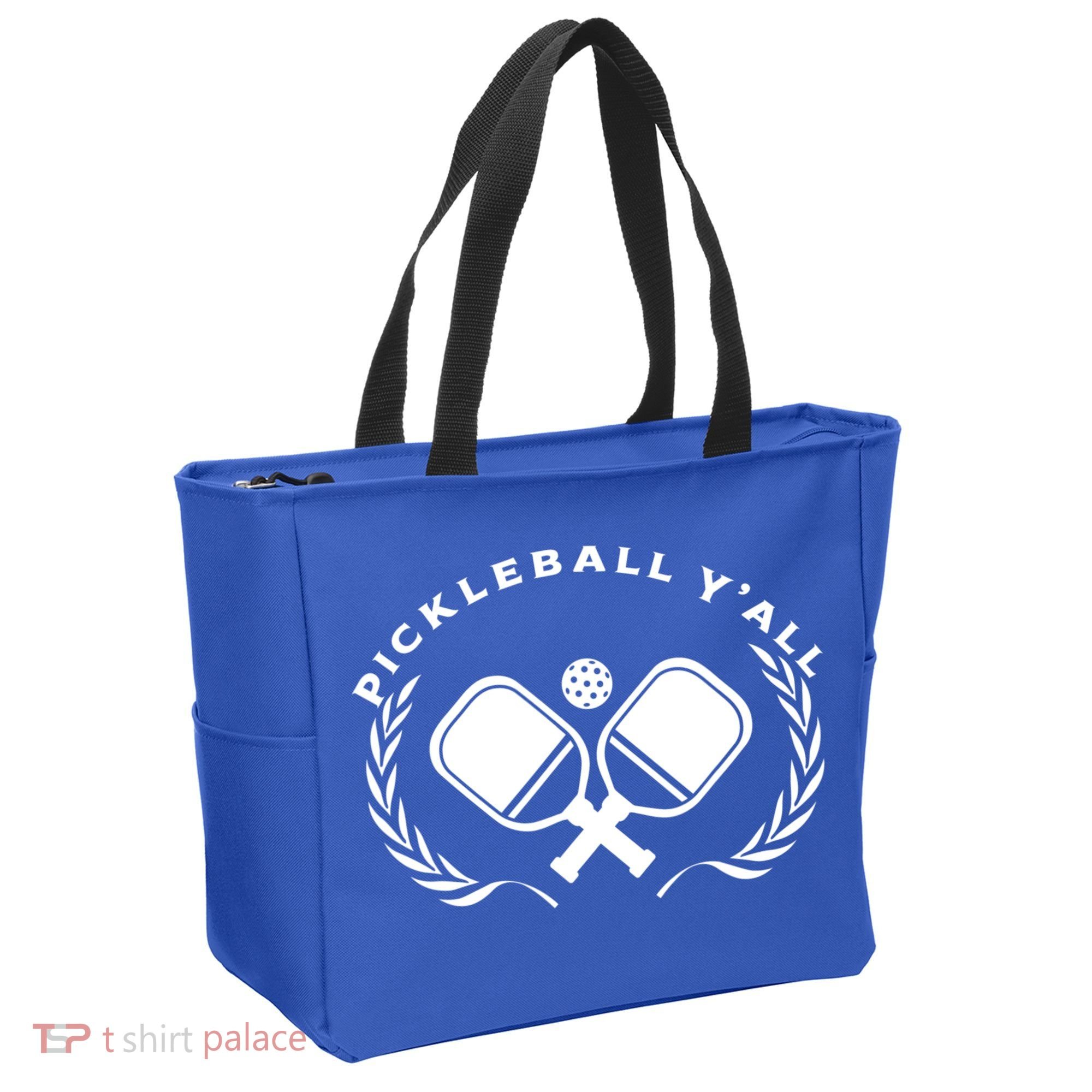 PICKLEBALL Y'ALL Funny Paddle Ball Pickle Meme Tote Bag