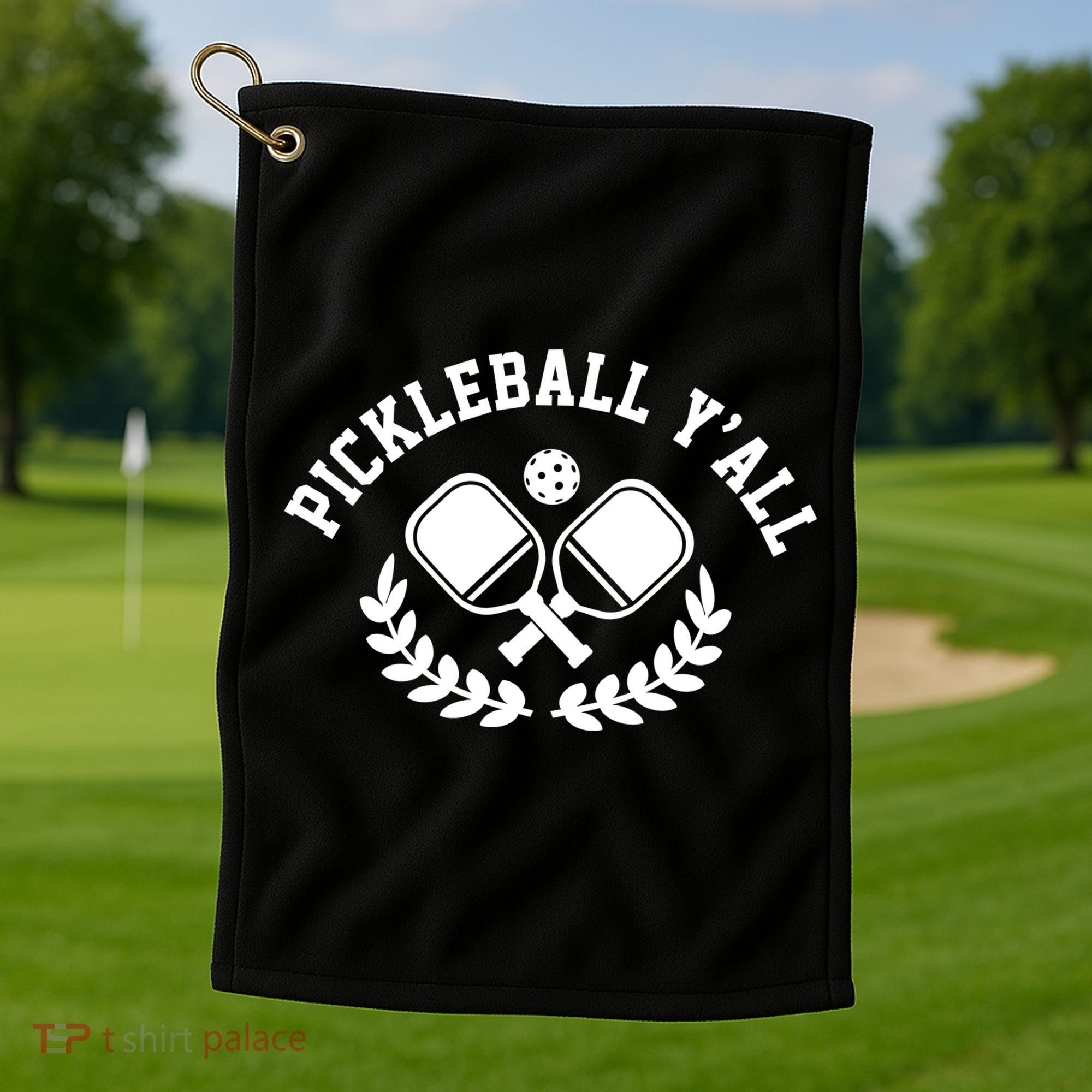 Pickleball Y'all Funny Golf Towel
