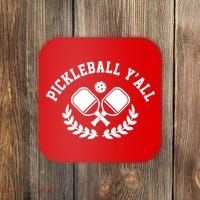 Pickleball Y'all Funny Coaster thumb 0