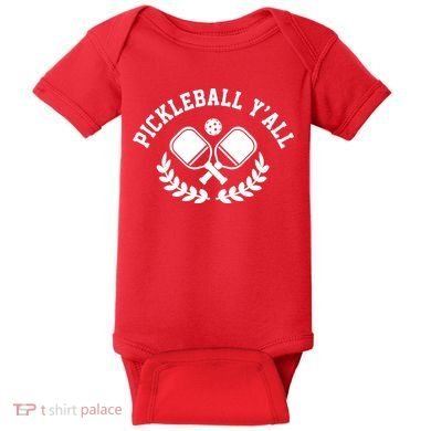 Pickleball Y'all Funny Baby Bodysuit
