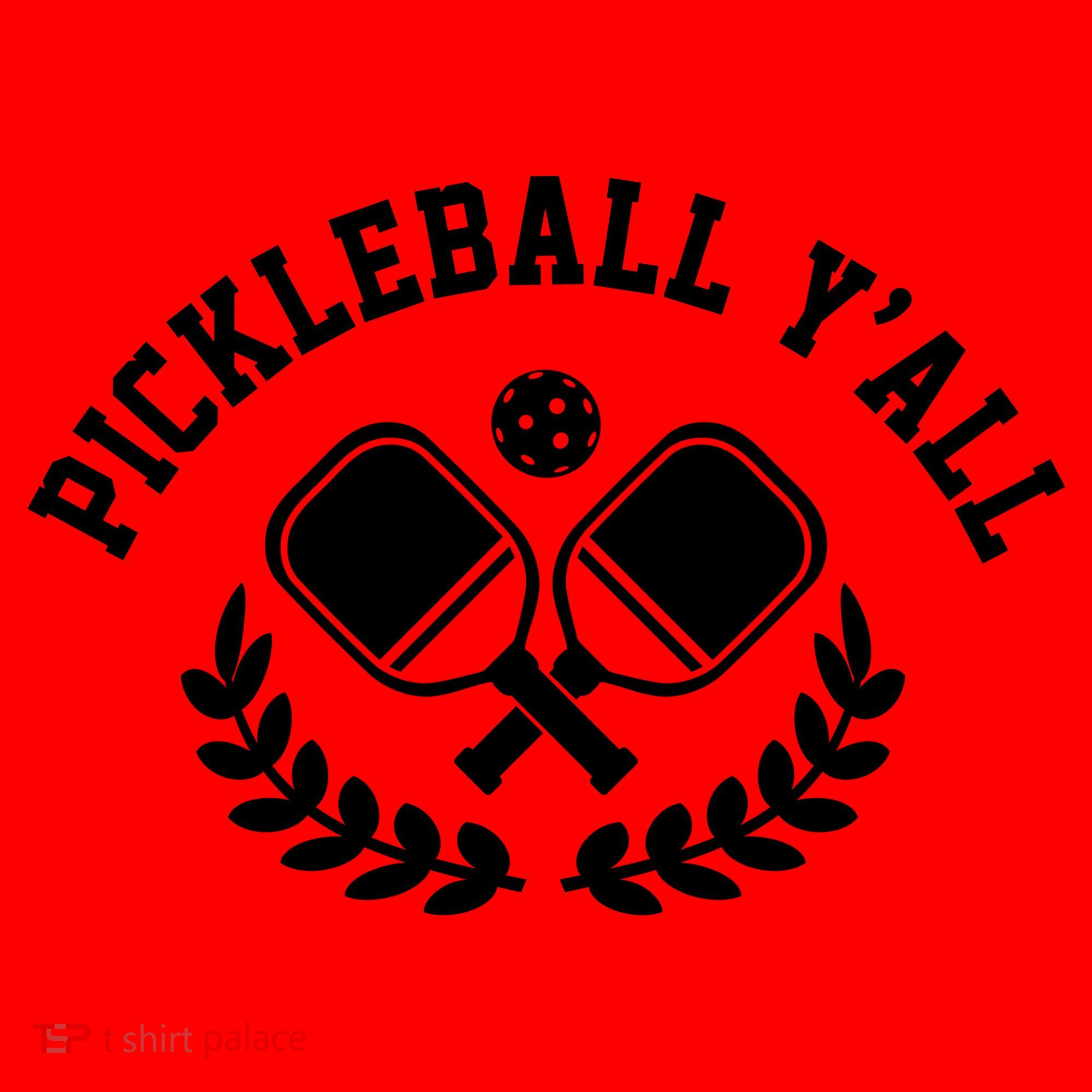 Pickleball Y'all Funny Santa Hat