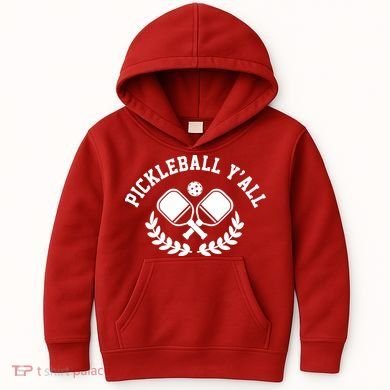 Pickleball Y'all Funny Kids Hoodie