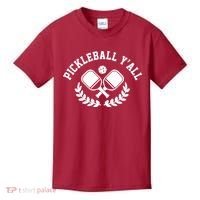Pickleball Y'all Funny Kids T-Shirt thumb 0