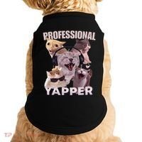 Professional Yapper Funny Cat Meme Goofy Ahh Ironic Cat Doggie Tank thumb 0