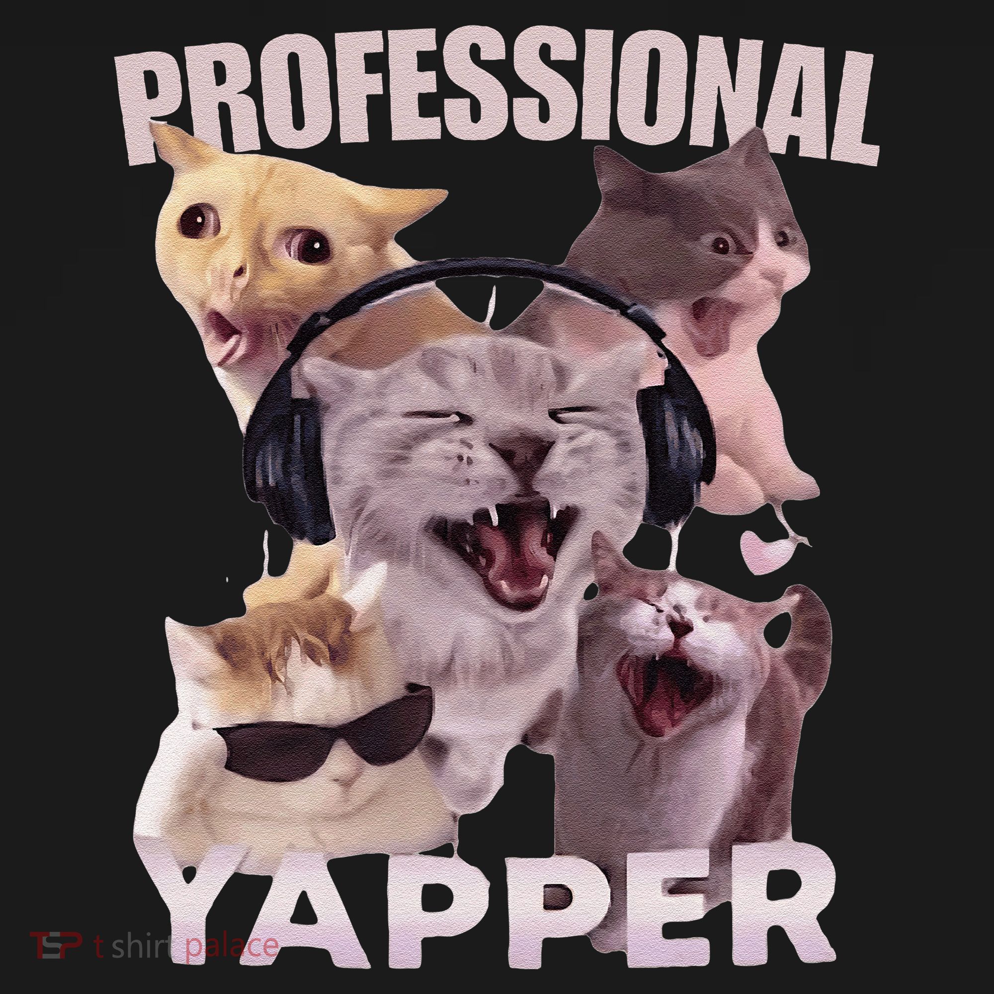 Professional Yapper Funny Cat Meme Goofy Ahh Ironic Cat Doggie Tank