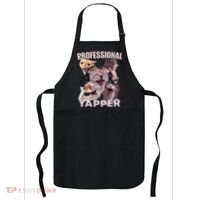 Professional Yapper Funny Cat Meme Goofy Ahh Ironic Cat Apron thumb 0