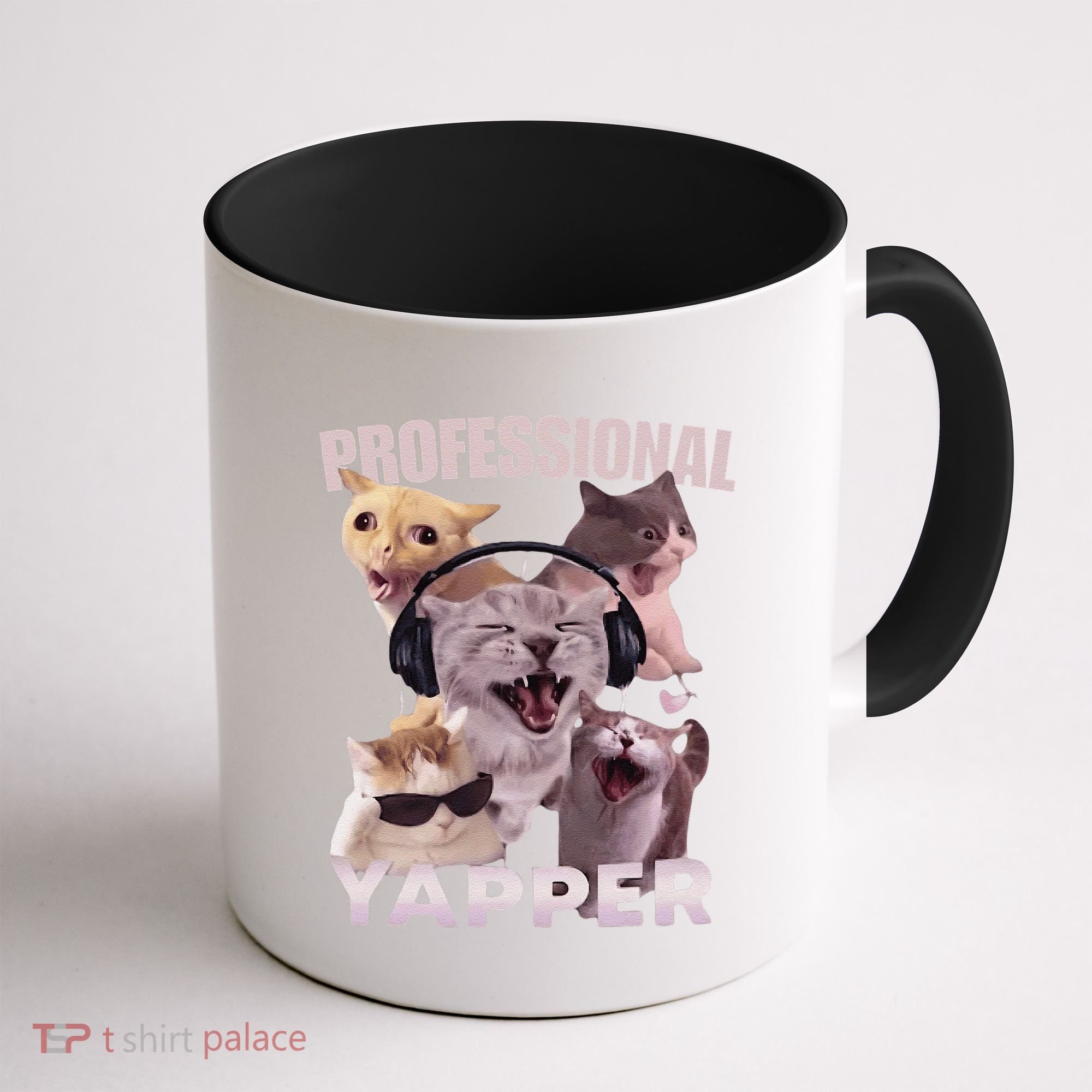 Professional Yapper Funny Cat Meme Goofy Ahh Ironic Cat Coffee Mug