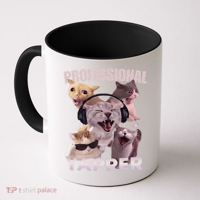 Professional Yapper Funny Cat Meme Goofy Ahh Ironic Cat Coffee Mug