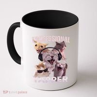 Professional Yapper Funny Cat Meme Goofy Ahh Ironic Cat Coffee Mug thumb 0